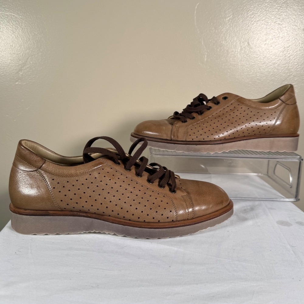 Jennifer Tattanelli Sneakers Womens 41 Tan Leather‎ Firenze Italy Designer